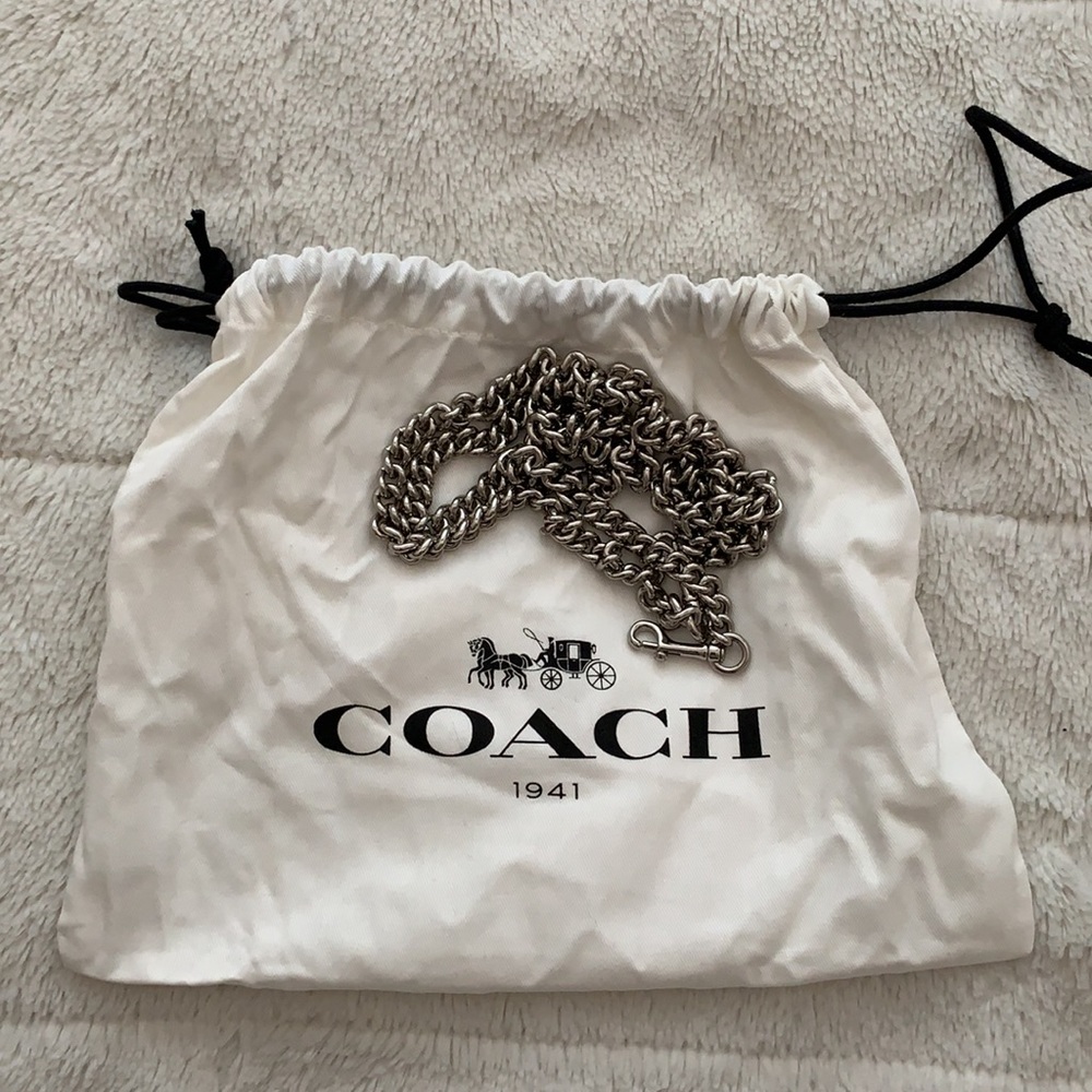 Coach Dinky Chain Strap Silver